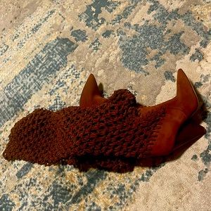 Saint Laurent thigh high suede boots